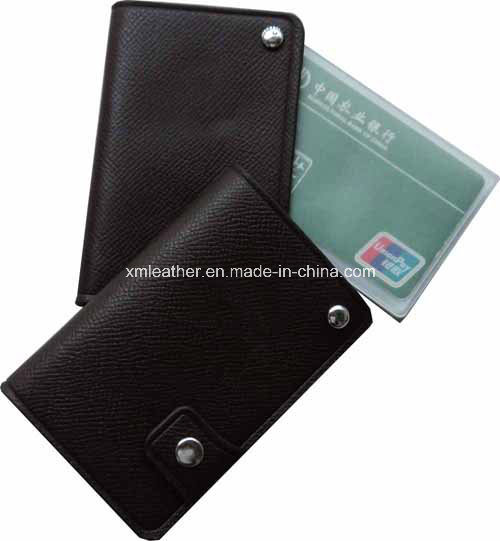 Multi PU Leather Name Card File Holder