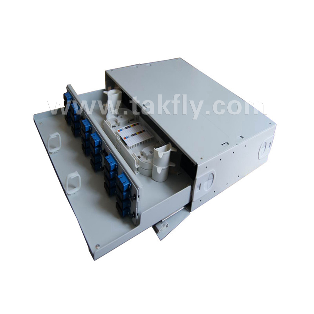 48 Cores Slidable Rack-Mount ODF Fiber Optic Distribution Frame for FTTH