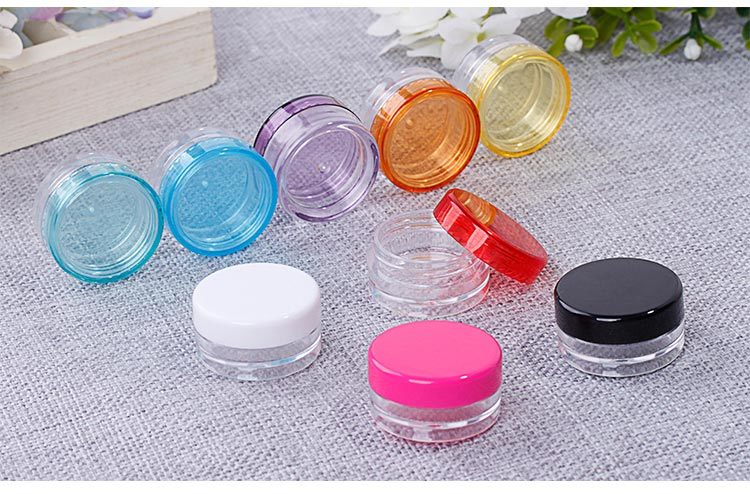 Wholesale 3G 5g Promotional Small Sample Plastic Cosmetic Cream Empty Jar for Sample Sack