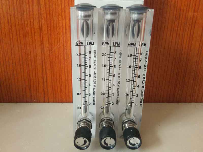 Easy-to-Read Float Panel Mount Acrylic Flowmeter