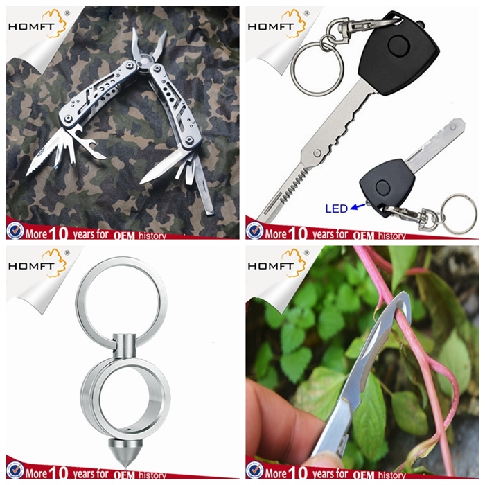 Outdoor Camping Equipment Stainless Steel Multi-Function Crowbar EDC Pocket Tool