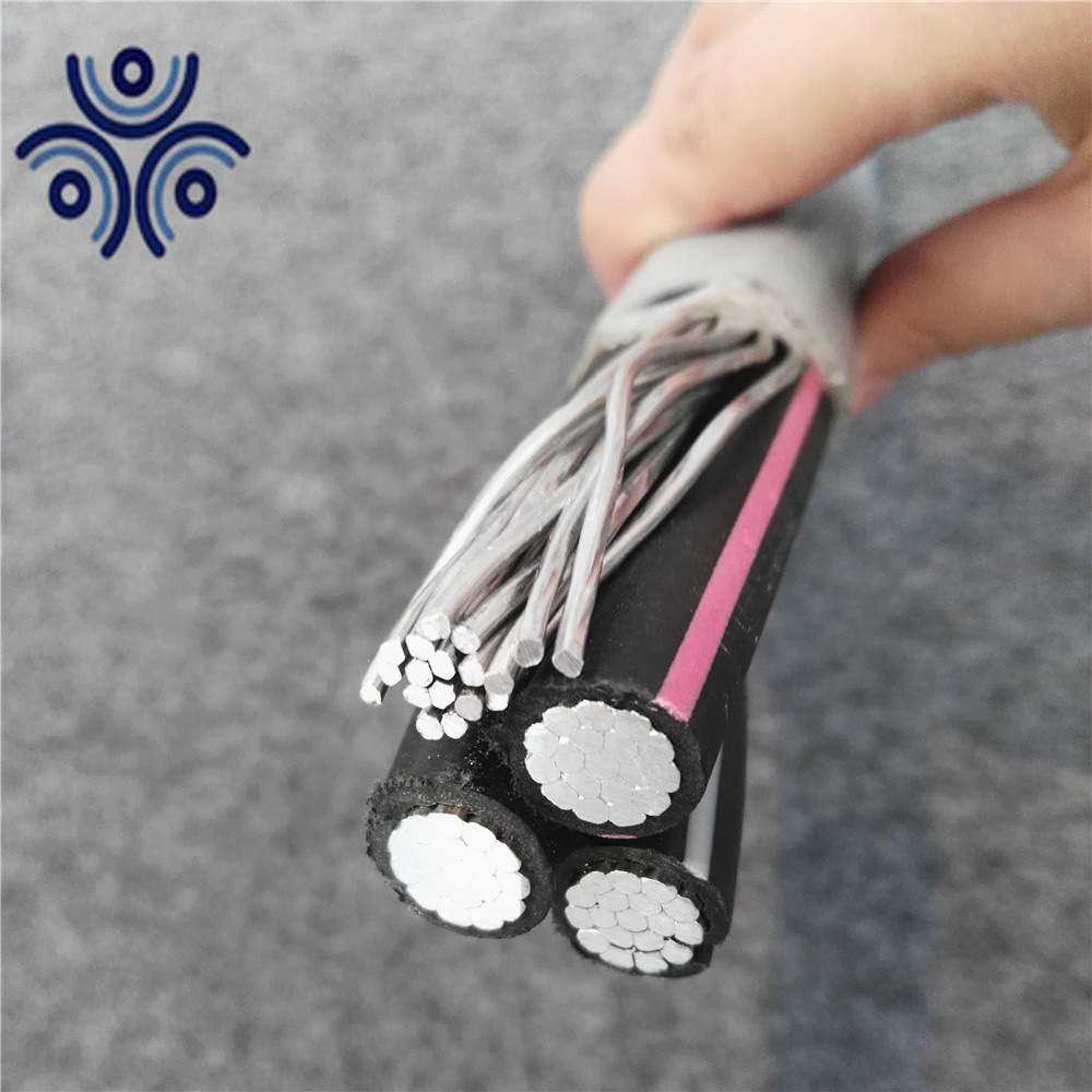 Seu Power Cable Copper Service Entrance 2 Core Copper Concentric Neutral Wire 6AWG Power Cable