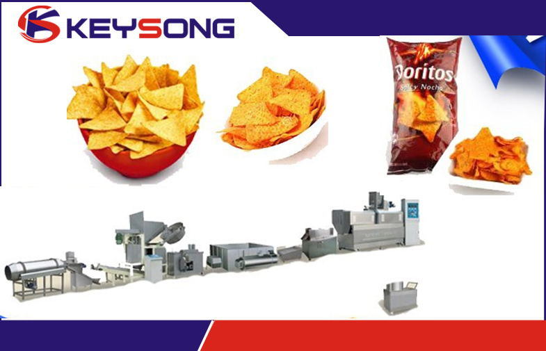 Doritos Tortilla Corn Chips Snack Food Extruder Processing Machine