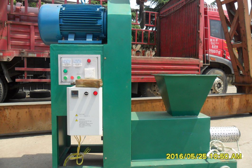 Diesel Motor Waste Wood Recycling Sawdust Briquette Charcoal Making Machine
