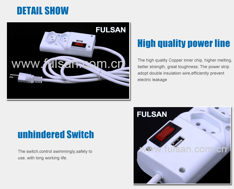 Individual Switch USB Power Strip