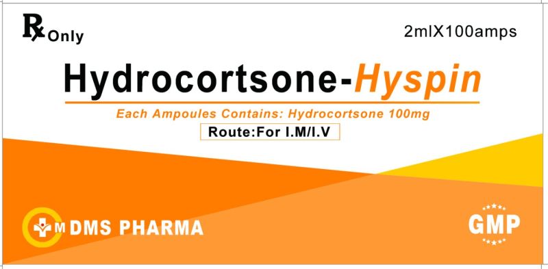 Hydrocortisone Sodium Phosphate Injection Anti-Inflammatory Antipruritic Agents Corticosteroids 100mg/2ml Hydrocortsone