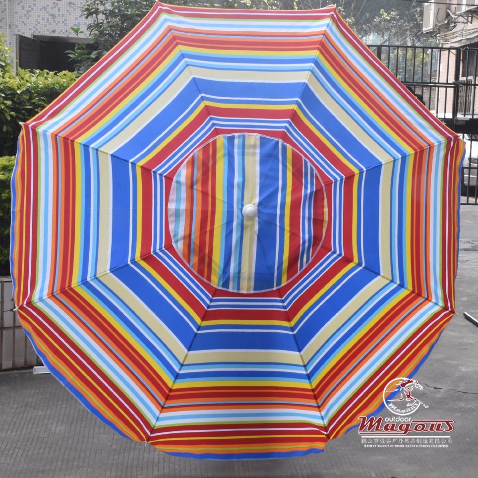 PVC Vinyl Tarpaulin Promotional Garden Parasol Beach Umbrella