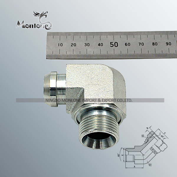 Carbon Steel Pipe Fittings Elbow Pneumatic Brass Hydraulic Hose Fitting