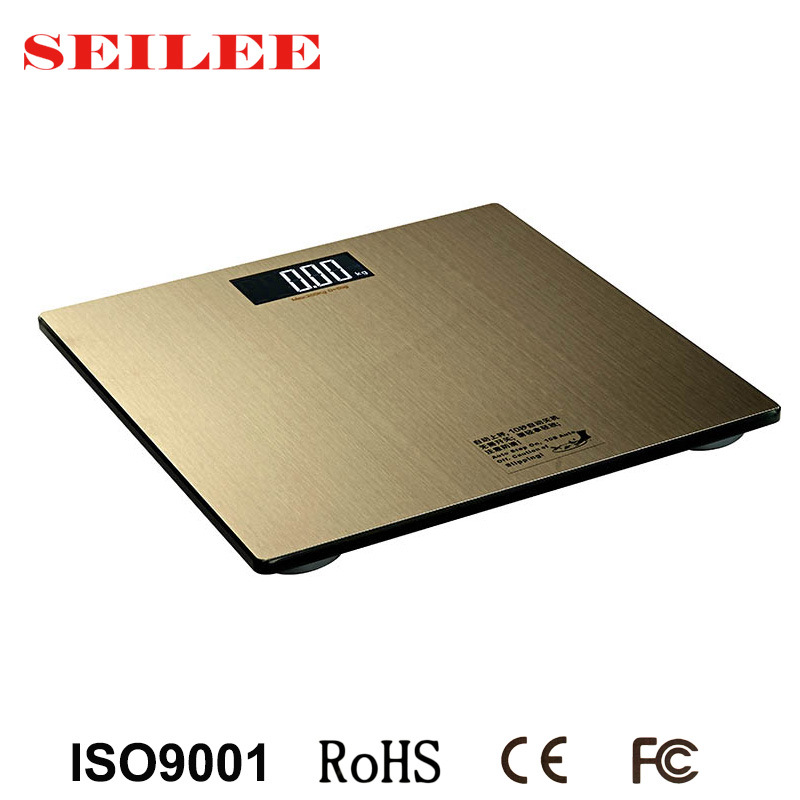 0.3mm Stainless Steel Slim Electronic Bathroom Body Weighing Scale