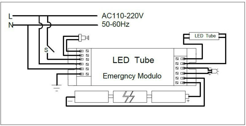Emergency Conversion Kit/Emergency Kit/Wall-Mounted Emergency Kit for 16W LED Tube