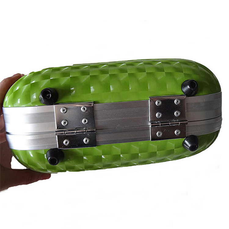 Green Hard Shell Waterproof Custom EVA Cosmetic Bag and Case