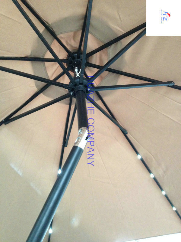 10ft LED Umbrella Garden Umbrella Patio Umbrella Outdoor Umbrella with Solar LED Umbrella (Hz-S065)