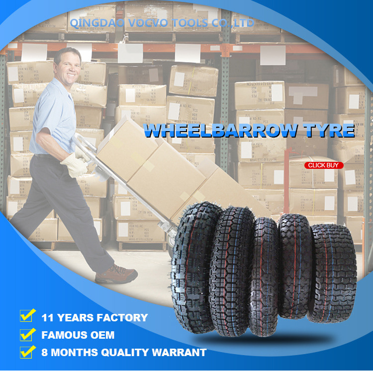 13 Inch 3.00-8 Solid Rubber Wheel for Tool Cart Wheelbarrow