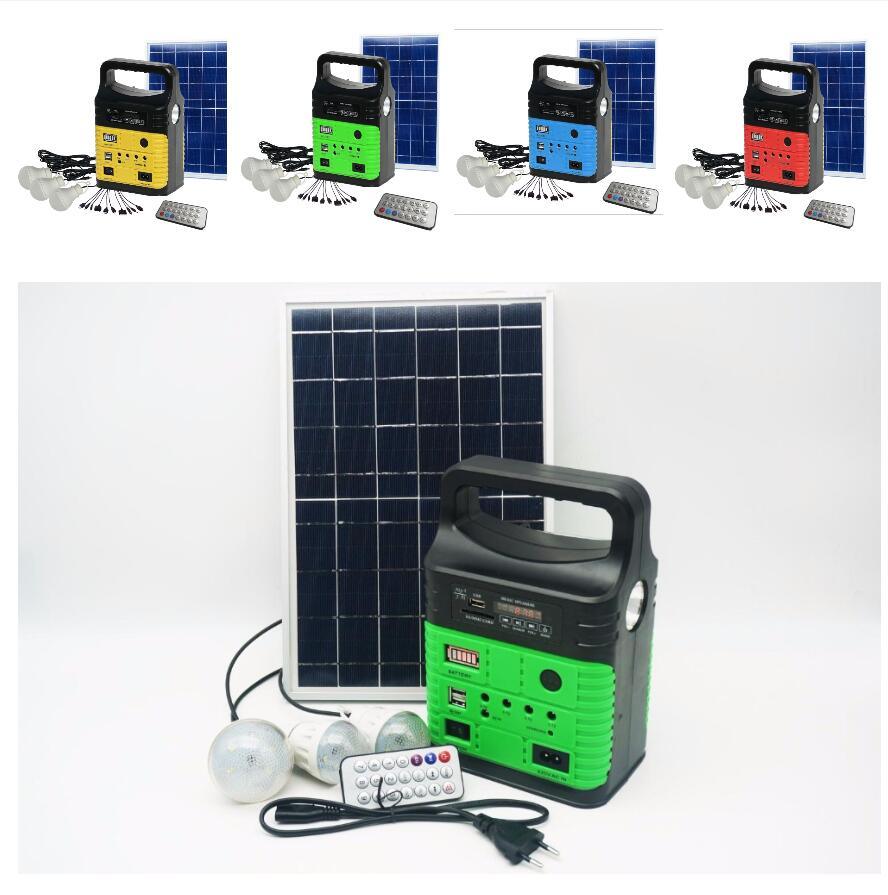 2018 New 10W Luz Solar LED Solar Lamp with FM Radio Solar Indoor Light