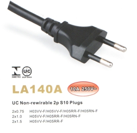 Brazil Type Power Supply Plugs (LA140A)