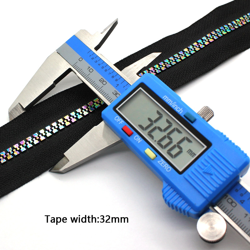 Iridescence Color Tooth Laser Plastic Zippers