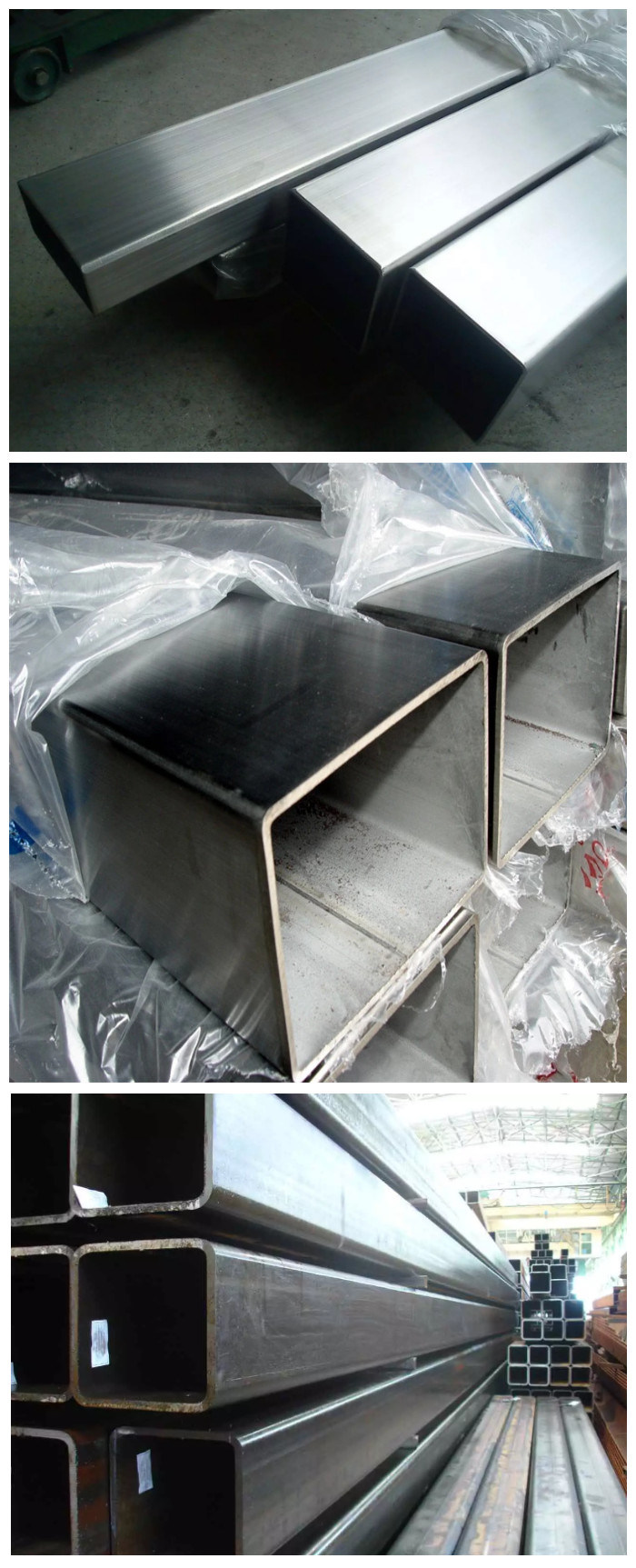 304 316 316L Inox Square/Rectangular Tubes Stainless Steel Welded Pipe