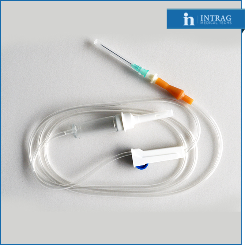 Disposable Sterile Infusion Set with Thin Latex Connector