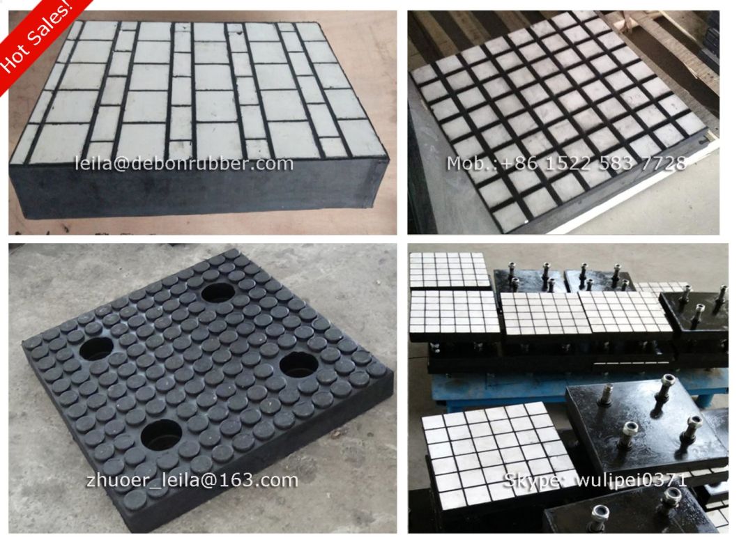 Al2O3 92% Alumina Ceramic Tile in Rubber Wear Liner Plate