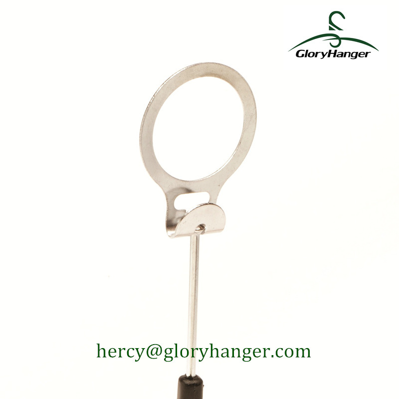 Metal Hanger Accessories Wholesale, Chrome Plated Unti-Theft Ring Hook