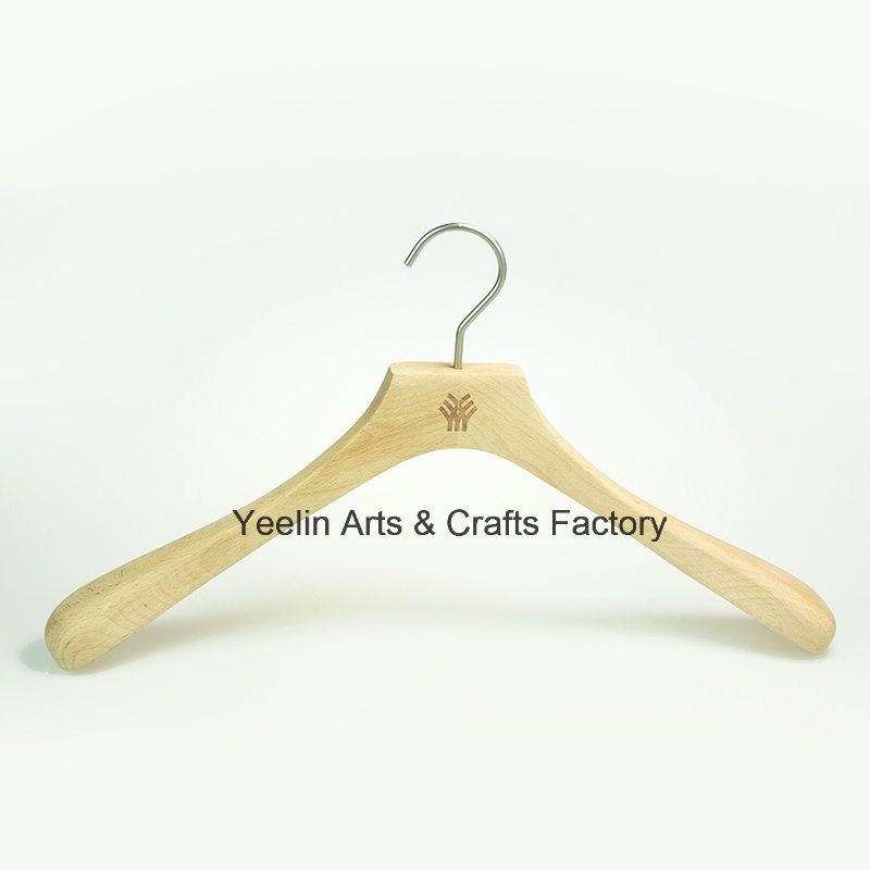 Clothes Clothing Type Wooden Coat Hanger with Custom Logo (YL-yw07)