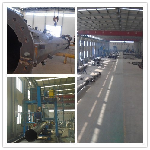 Power Transmission Iron Steel Monopole with Monitor for Highway