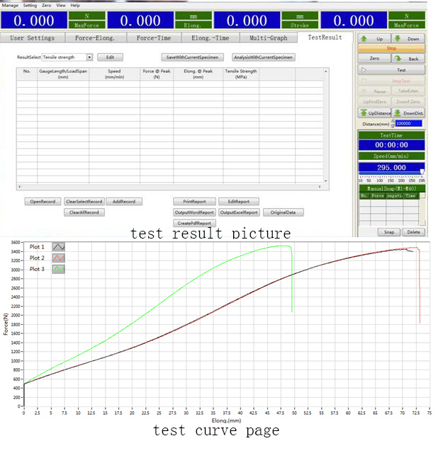 ASTM Standard Double Column Metal Material Universal Tensile Strength Test Machine