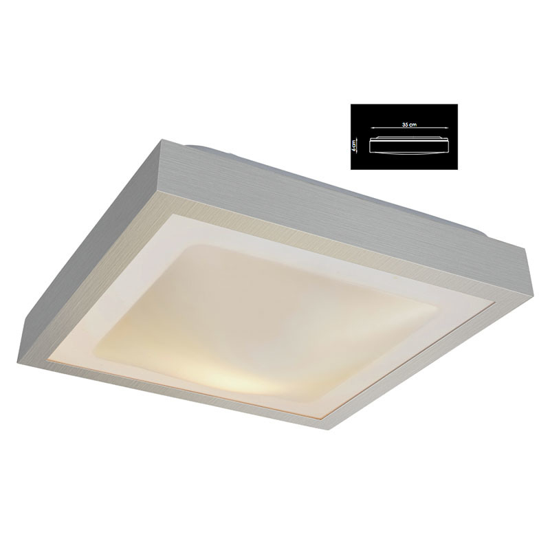 Square Energy Saving LED Pendant Chandelier Ceiling Lamp with Acrylic Shade