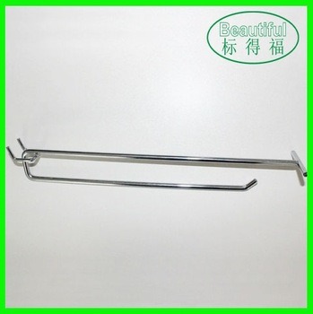 Single Wire Metal Hanging Pegboard Display Hook for Shop and Supermarket