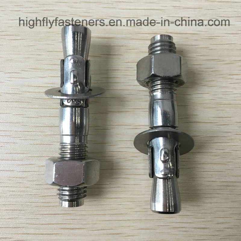 Expansion Standard Size Anchor Bolt Wedge Anchor Ss