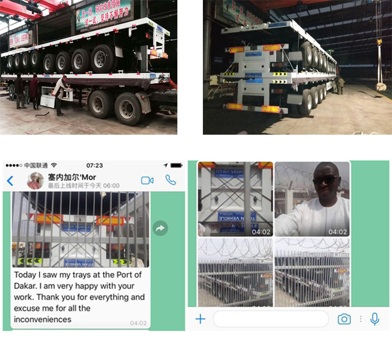 China Coal Tipper Dump Trucks Capacity Trailer Hydraulic Lift Semitrailer for Sale in Ghana