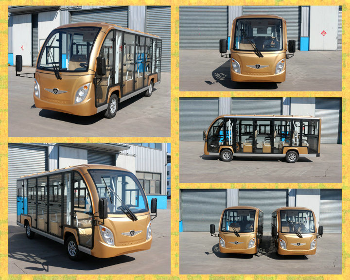 Ce Approved China Factory 14 Seater Electric Shuttle Bus