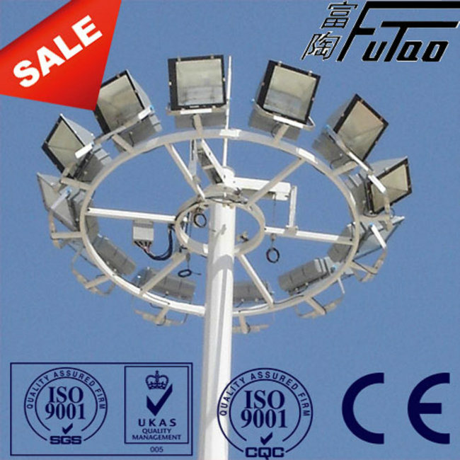 2017FT 400W 800W 1000W Galvanized Steel High Mast Steel Pole