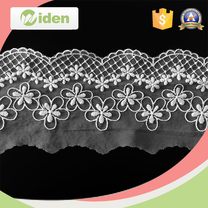 Nylon Lace Fabric Embroidered Stone Flower Embroidery Lace