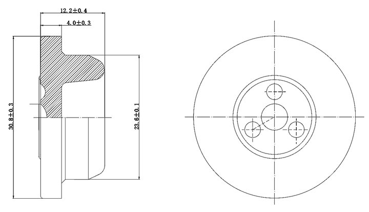 32mm Rubber Stopper for Pharmaceutical Infusion Bottle