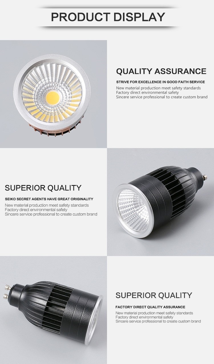 Interior Energy Saving Lighting 8W GU10 LED Spotlight