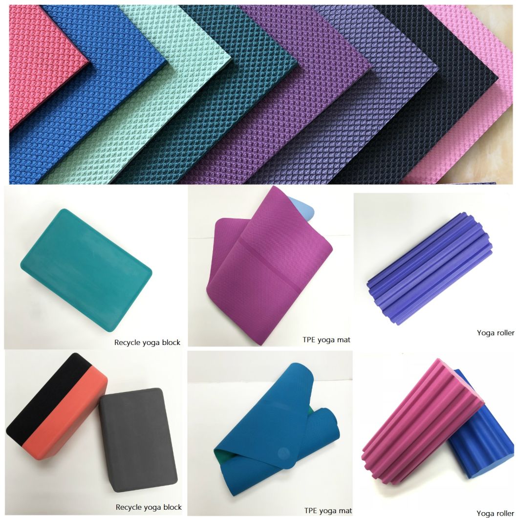 Hot Sale Eco-Friendly PVC EVA TPE Rubber Yoga Mat