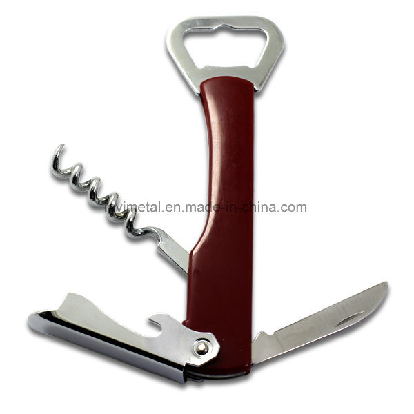 Custom Multifunction Green Metal Wine Bottle Opener