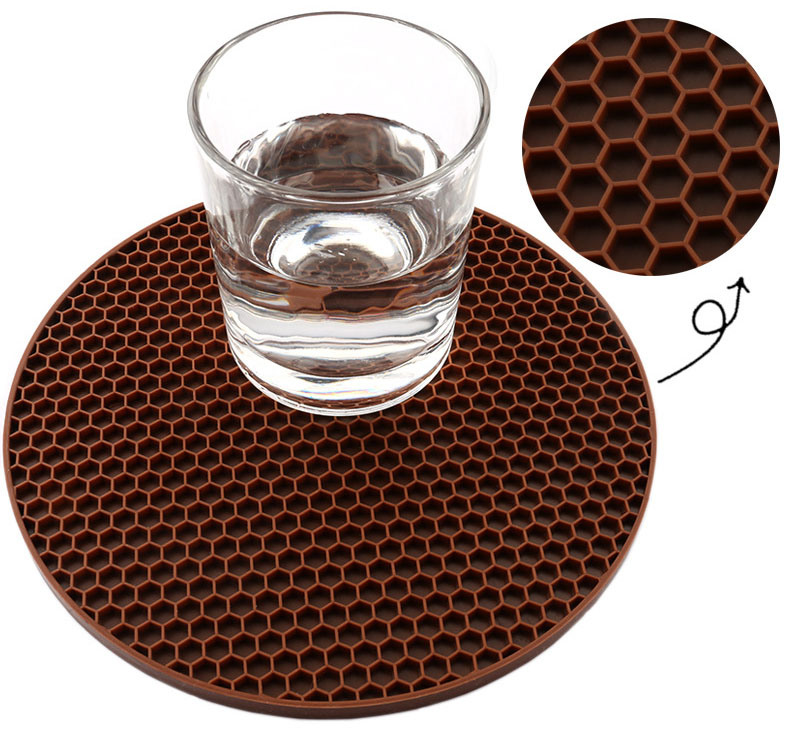 Custom Silicone Rubber Drinking Cup Silicone Pad Mat Cup Mat