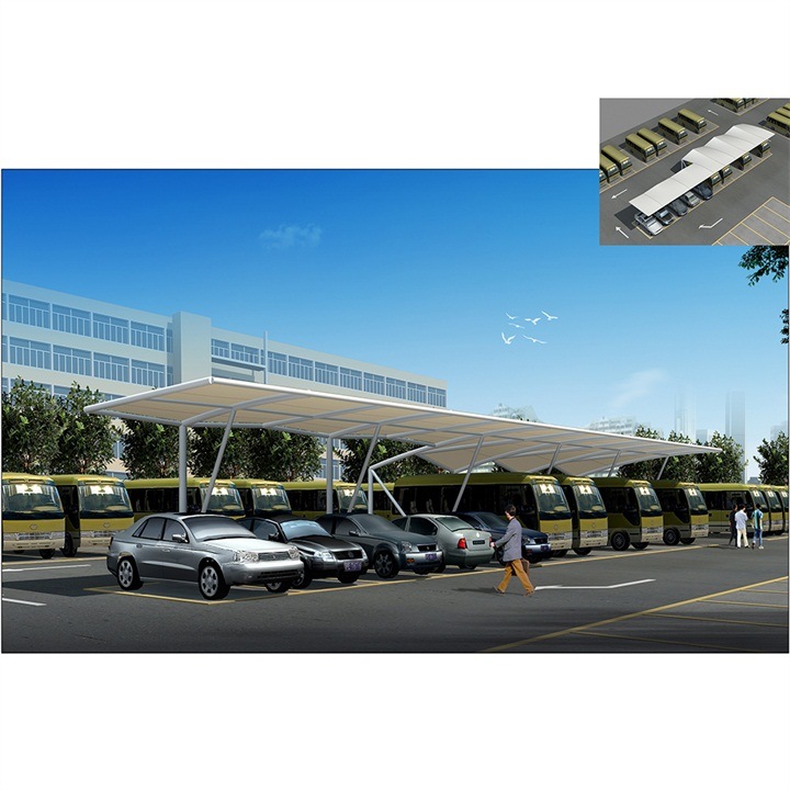 Architecture Tensile Membrane Structure Fabric Car Parking