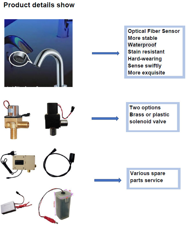 Optical Fibre Sensor Tap Single Cold Automatic Shut off Faucet