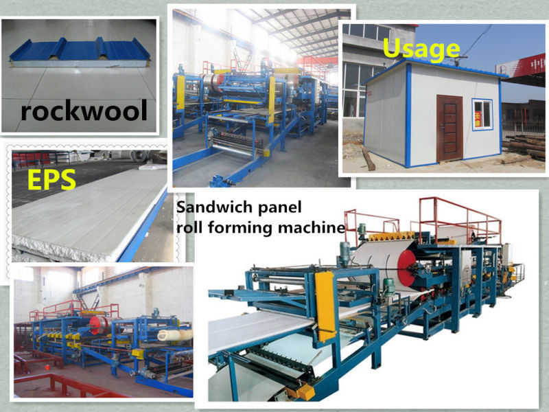 CE Approved EPS Sandwich Panel Board Roll Forming Machine Production Line