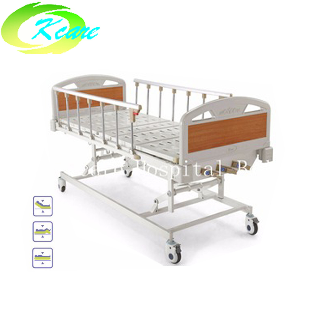 Hot Sale Manual Lift Medical Hospital Bed with Three Cranks