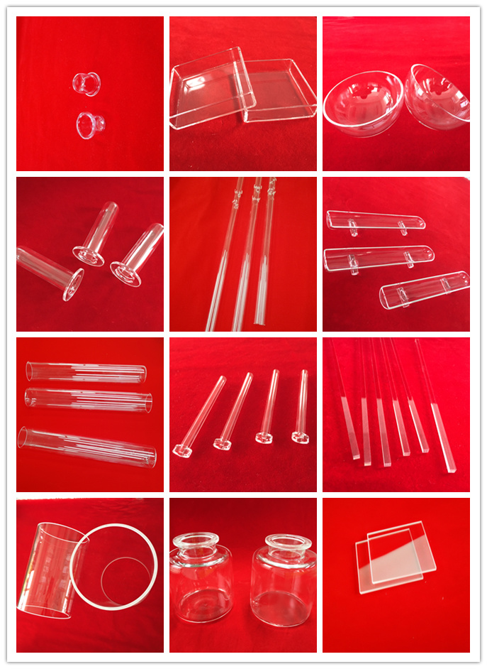 Clear Flat Bottom Quartz Silica Glass Test Tube
