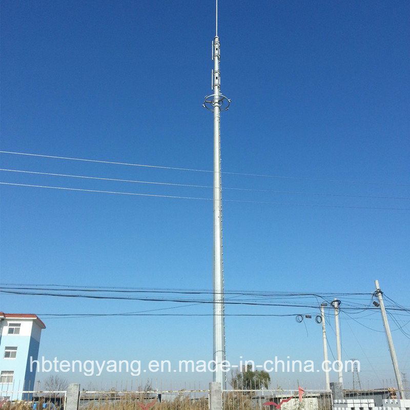 Self Supporting Steel Single Pole Telecommunication Tower