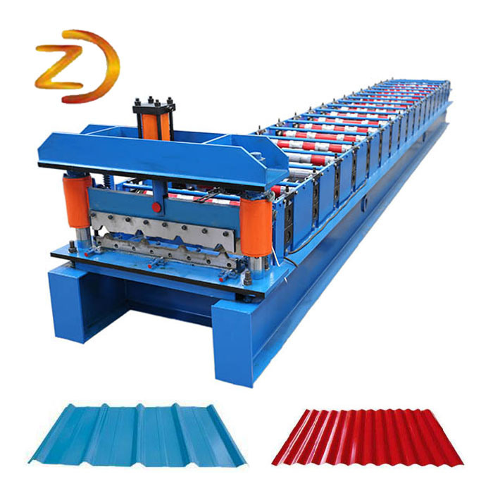 Roof Panel Roll Forming Machine / Roofing Tiles Production Machine