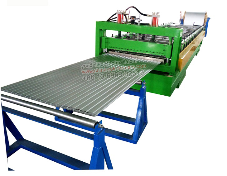 Xiamen Corrugated Roof Panel Roll Forming Machinery with Wall Structure