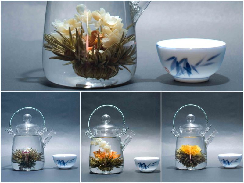 Chinese Handmade Artistic Tea, Blossom Tea, Flowering Tea, Blooming Tea Balls with Customized Gift Package (BT002)