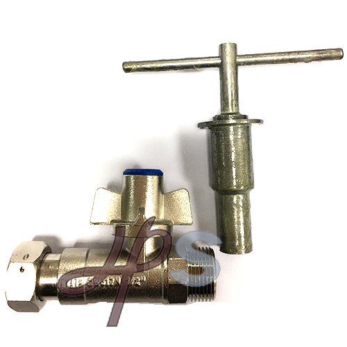 Cw617n Brass Lockable Water Meter Ball Valve with Extension Pipe