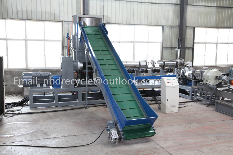 Two Stage Plastic Granulator for Heavily Printed Film